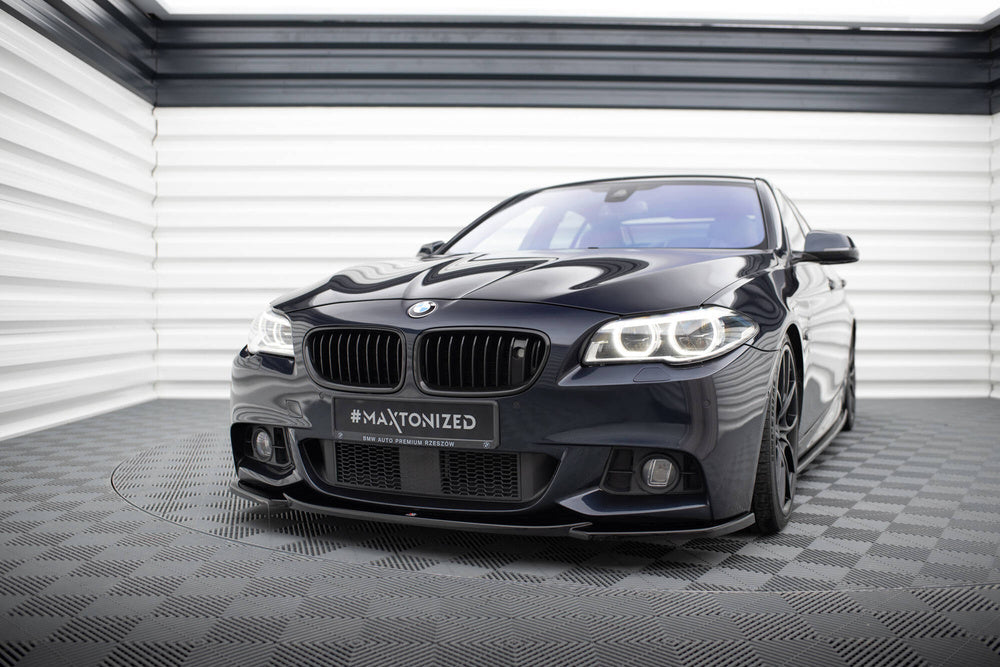 Front Splitter V.4 BMW F10, F11 5-Serie (Blank Svart) - Kafi Racing