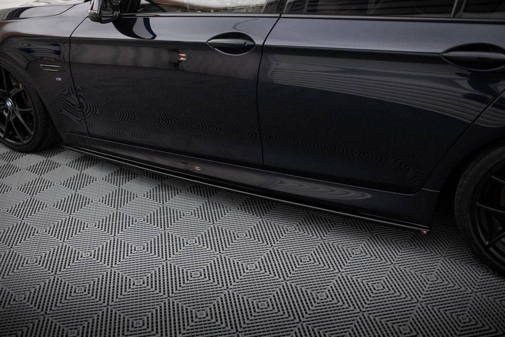 Side Skirts / Sidokjolar BMW F10 M5 & F10, F11 5-Serie (Blank Svarta) - Kafi Racing