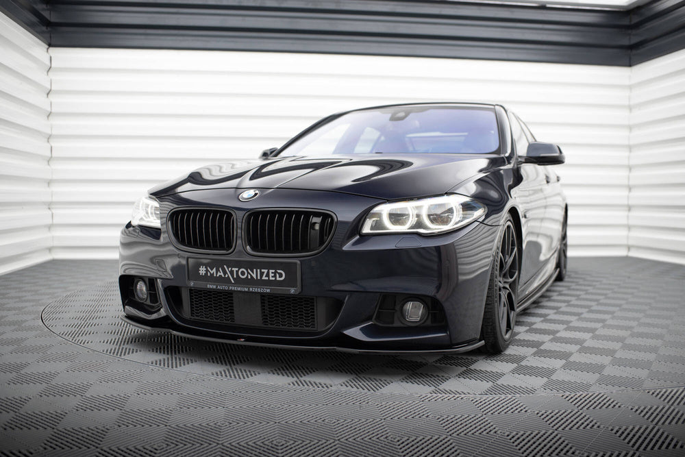 Front Splitter V.2 BMW F10, F11 5-Serie (Blank Svart) - Kafi Racing