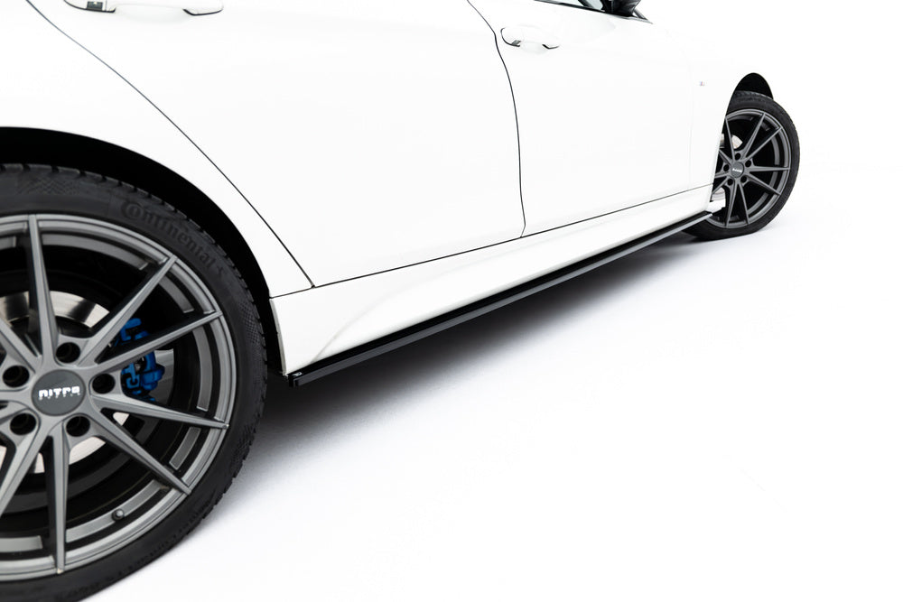 BMW F30, F31 Side Skirts / Sidokjolar (Blank Svarta) - Kafi Racing
