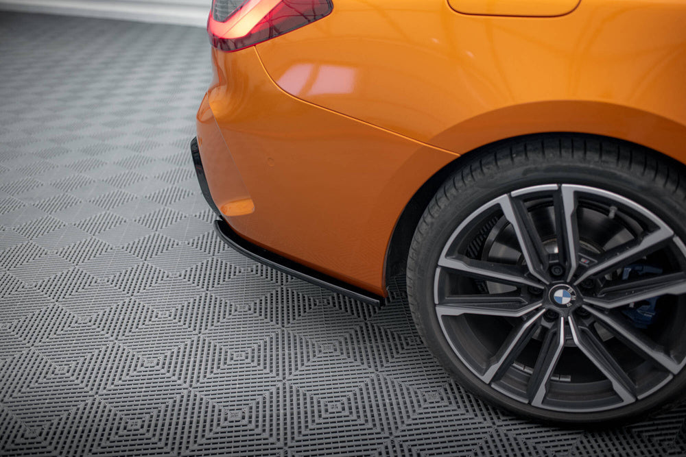 Bakre Sido Splitters V.5 BMW G22, G23, G26 4-Serie (Blank Svarta) - Kafi Racing