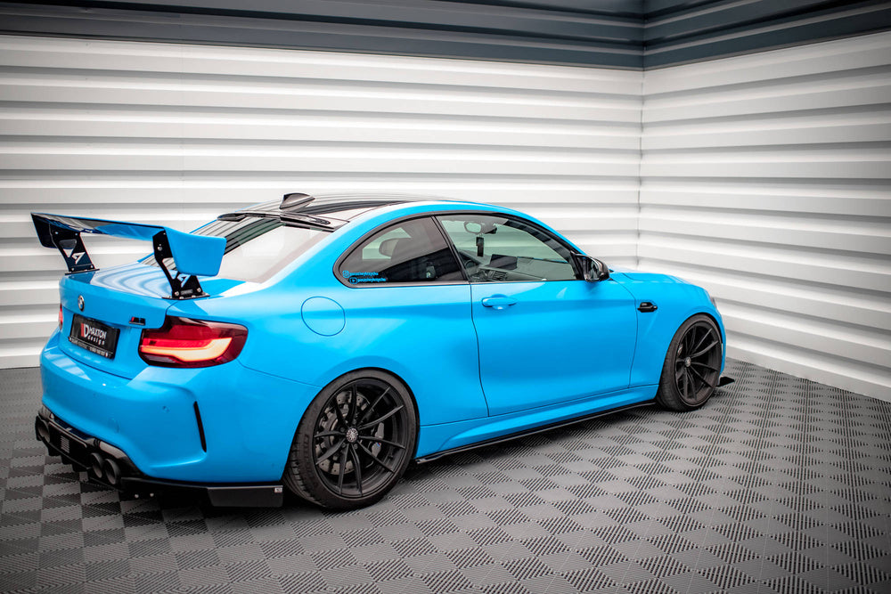 Side Skirts / Sidokjolar BMW M2 F87 (Blank Svarta) - Kafi Racing