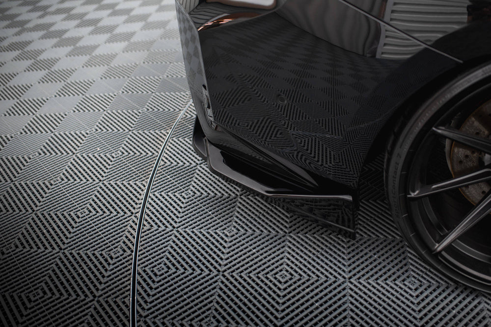 Bakre Sido Splitters V.4 Street Pro BMW M2 G87 (Blank Svarta) - Kafi Racing