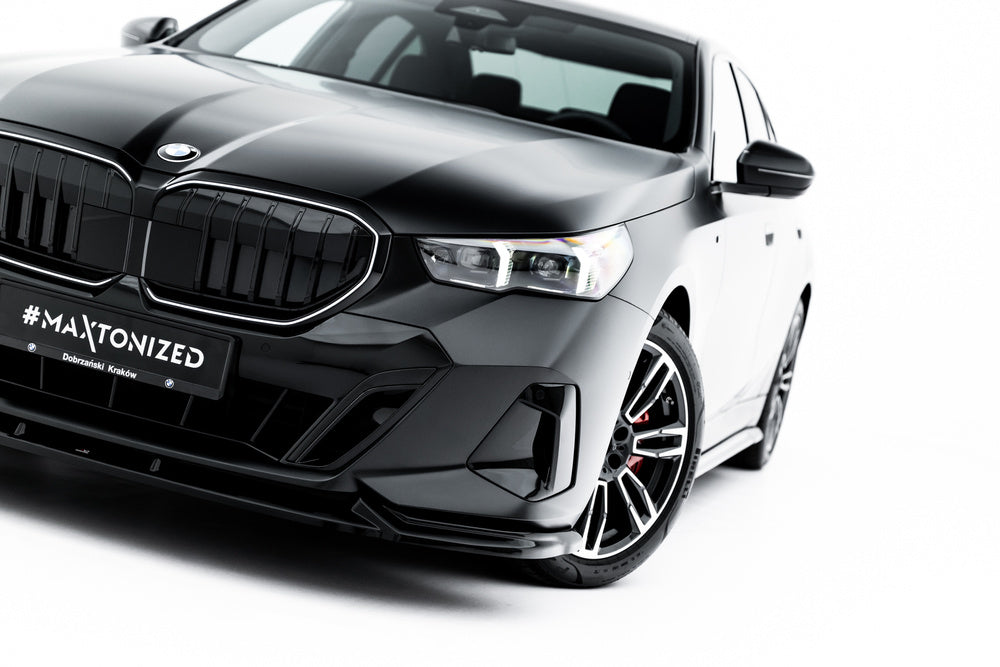 Front Splitter V.1 BMW G60, G61 5-Serie (Blank Svart)