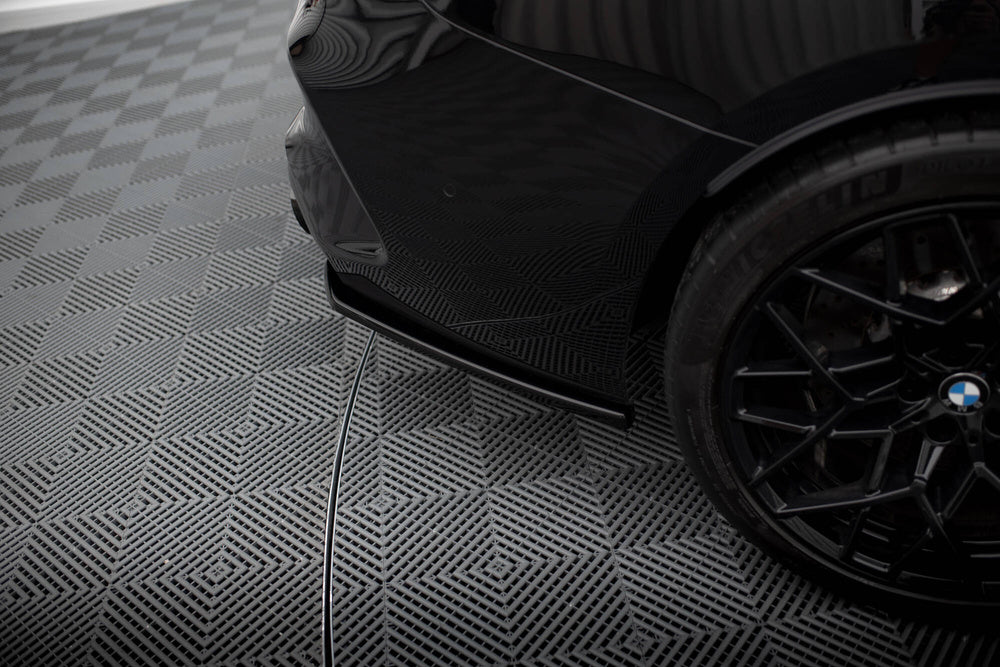 Bakre Sido Splitters BMW M8 F91, F92, F93 (Blank Svarta)