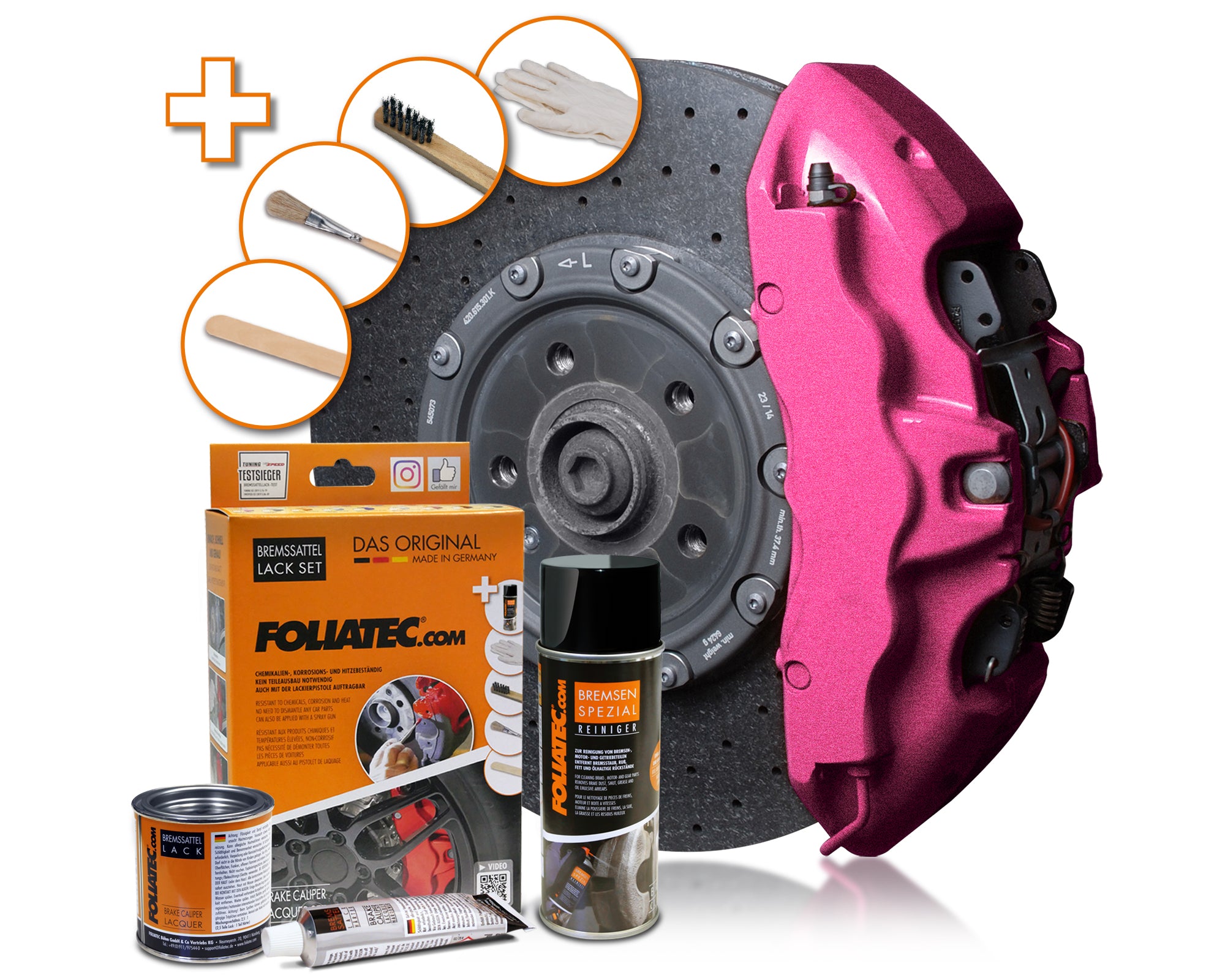 Brake Caliper Paint - Candy Pink (Complete Kit)