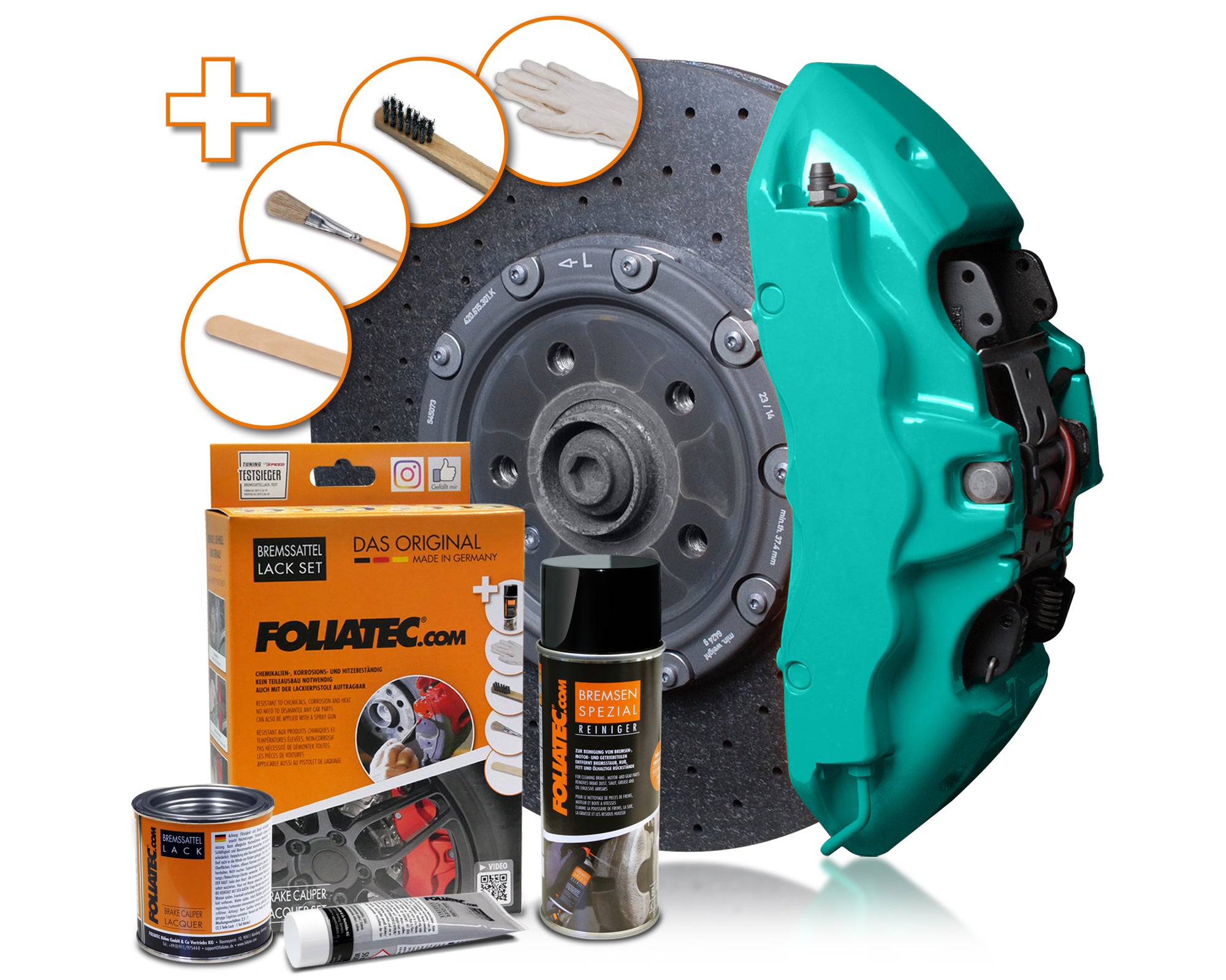Brake Caliper Paint - Turquoise (Complete Kit)