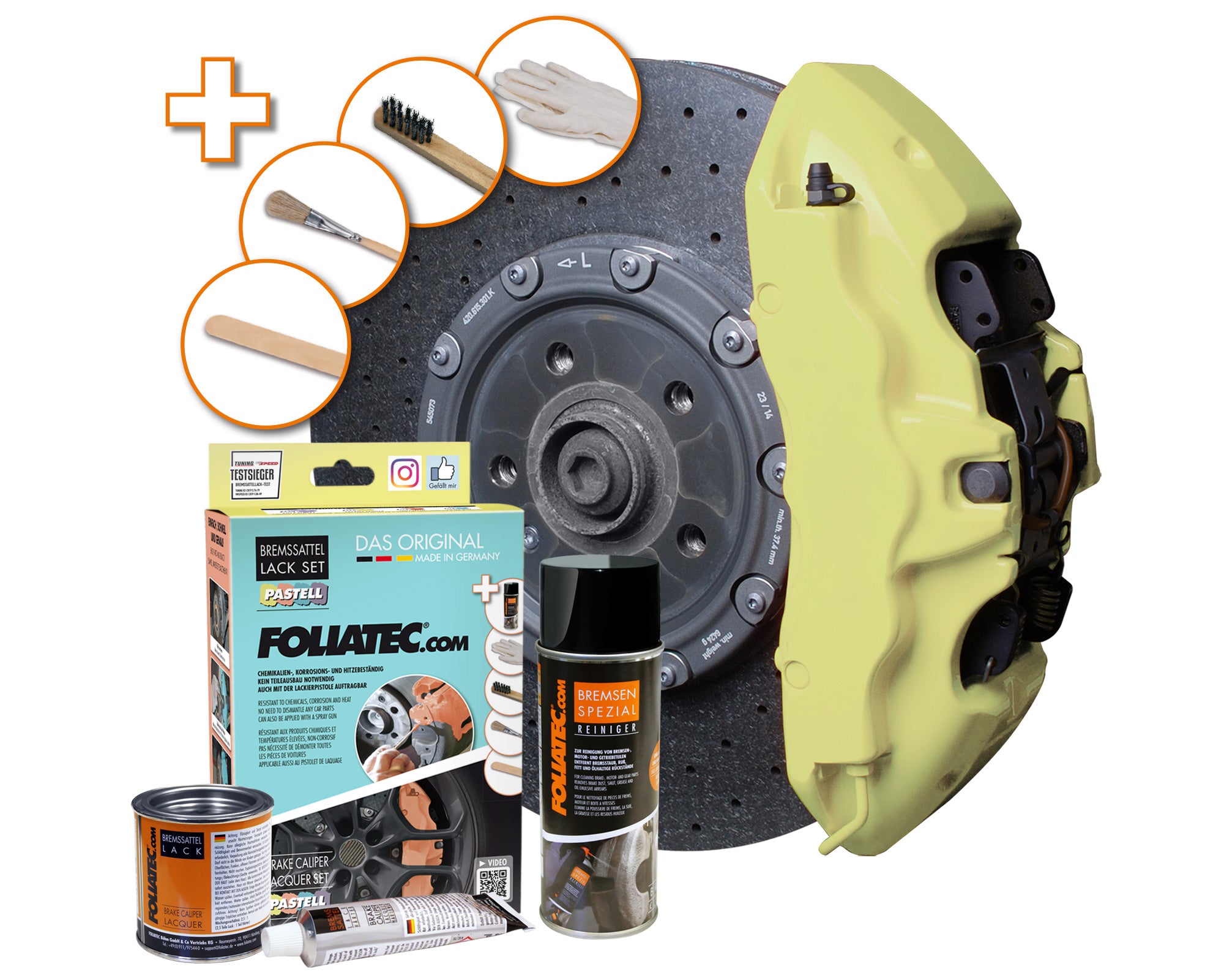 Brake Caliper Paint - Cream Vanilla (Complete Kit)