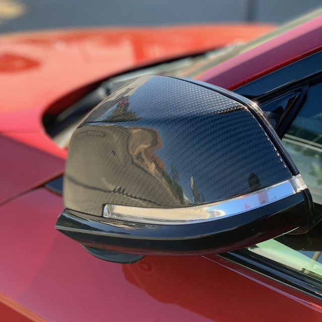 BMW F-Serie Kolfiber Backspegelkåpor - OEM Replacement (Set)