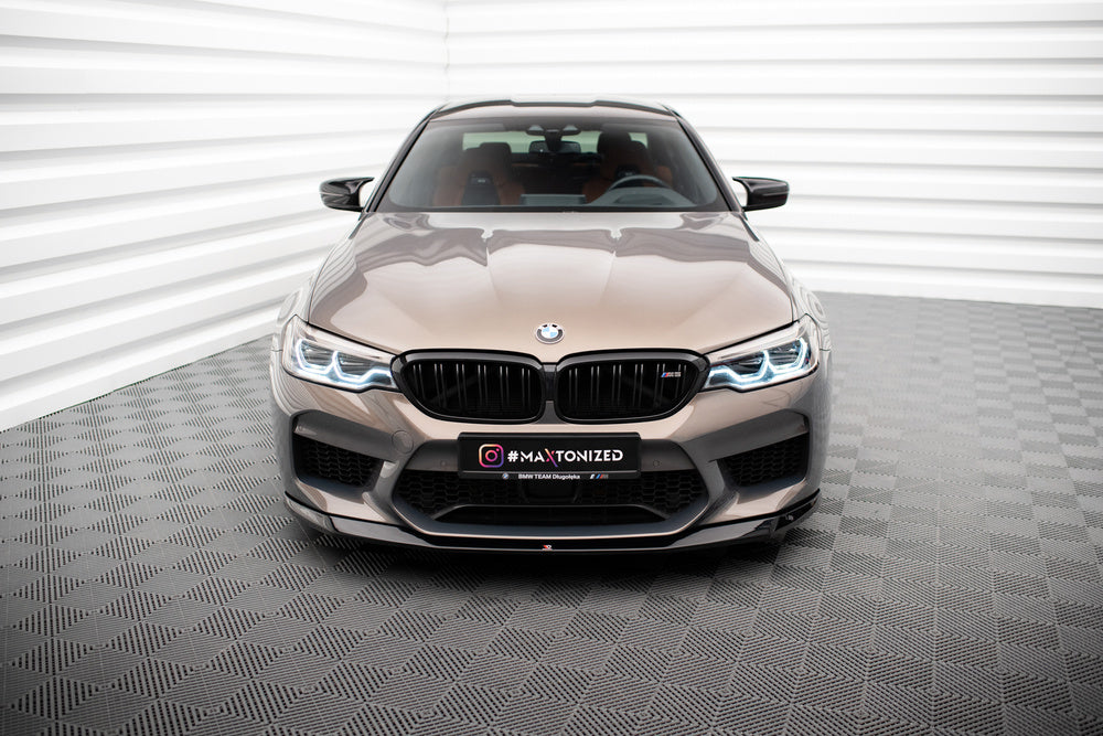 Front Splitter BMW M5 F90 Pre LCI (Blank Svart)