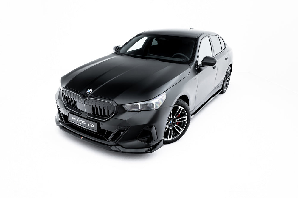 Front Splitter V.2 BMW G60, G61 5-Serie (Blank Svart)