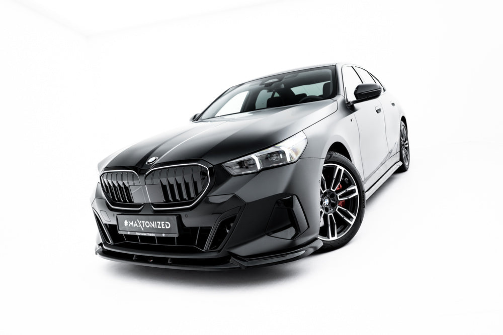 Front Splitter V.1 BMW G60, G61 5-Serie (Blank Svart)