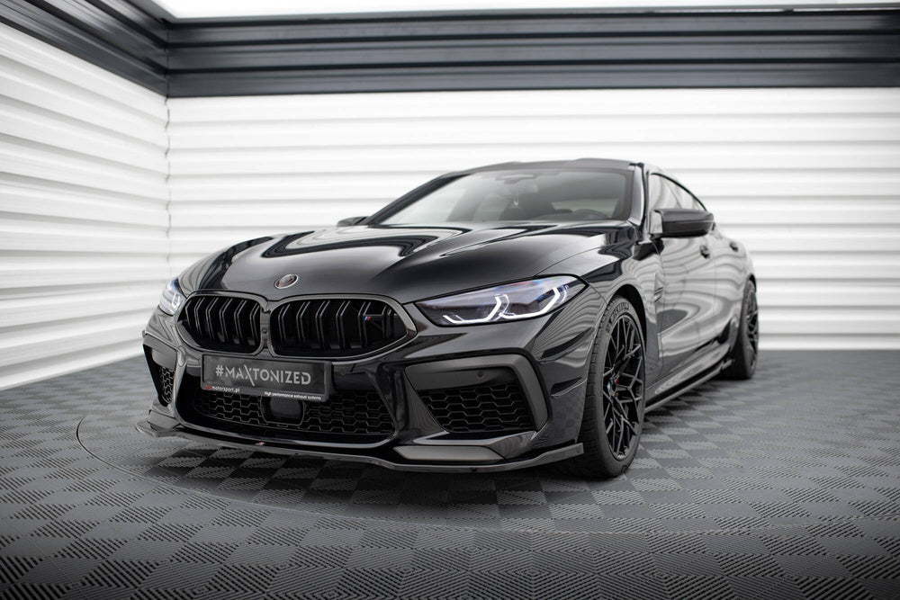 Front Läpp / Splitter V.2 BMW M8 F91, F92, F93 (Blank Svart)