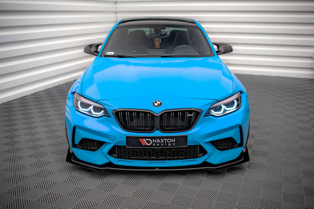 Frontsplitter + Flaps V.1 BMW M2 F87 (Blank SVart) - Kafi Racing