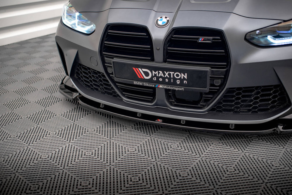 Front Splitter / Läpp V.3 BMW M3 G80, G81 (Blank Svart) - Kafi Racing