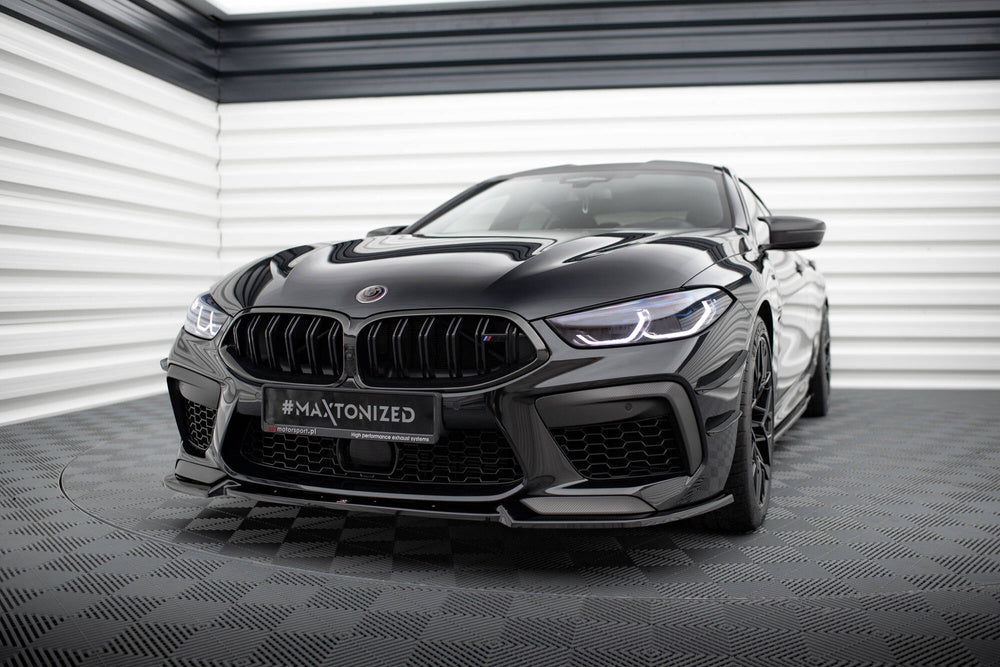 Front Läpp / Splitter V.3 BMW M8 F91, F92, F93 (Blank Svart)