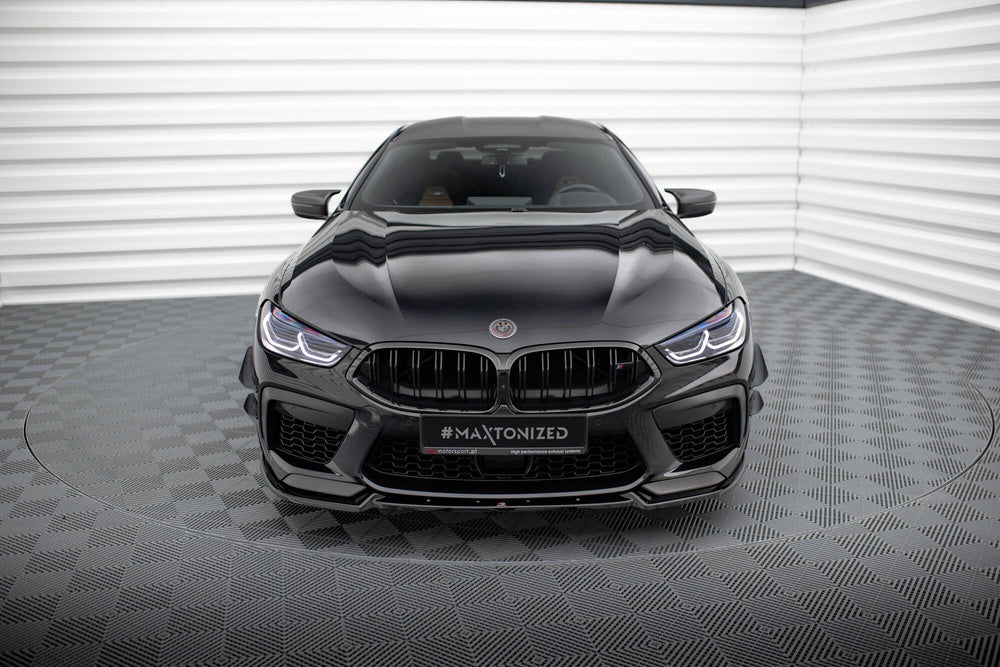 Front Läpp / Splitter V.3 BMW M8 F91, F92, F93 (Blank Svart)