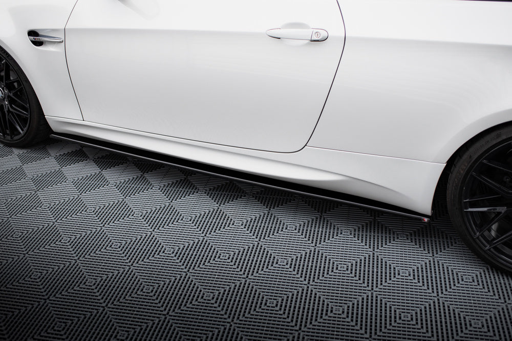 Side Skirts / Sidokjolar BMW M3 E92, E93 (Blank Svarta) - Kafi Racing