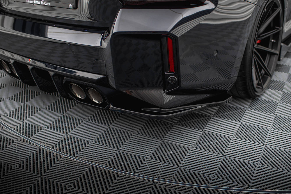 Bakre Sido Splitters V.5 Street Pro BMW M2 G87 (Blank Svarta) - Kafi Racing