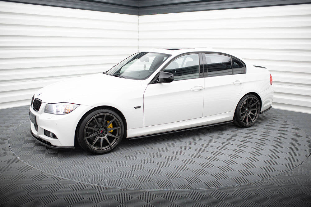 Side Skirts / Sidokjolar BMW E90, E91 (Blank Svarta) - Kafi Racing