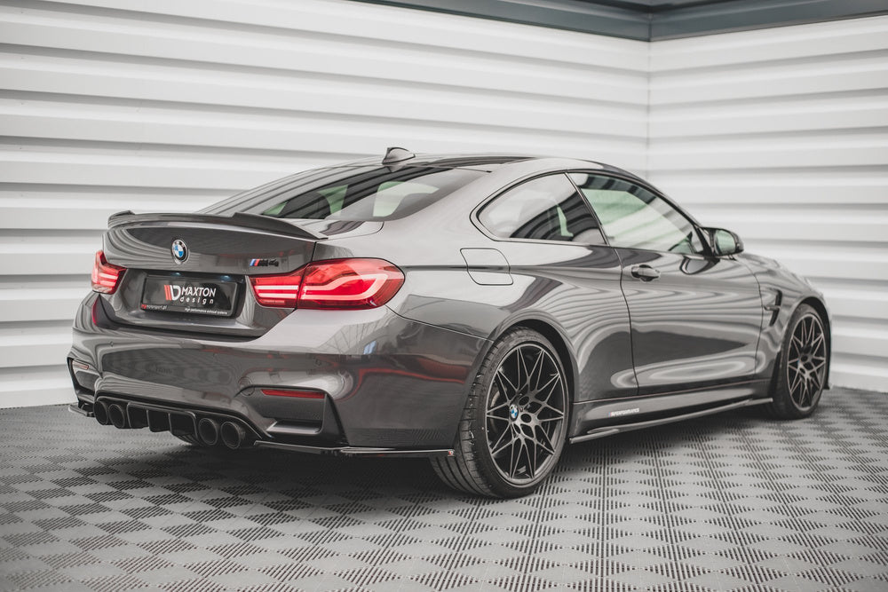 Side Skirts / Sidokjolar V.2 BMW M4 F82, F83 (Blank Svart) - Kafi Racing