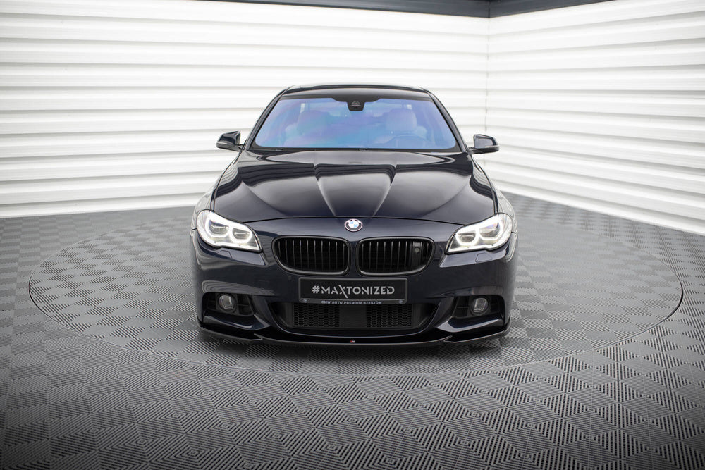 Front Splitter V.4 BMW F10, F11 5-Serie (Blank Svart) - Kafi Racing