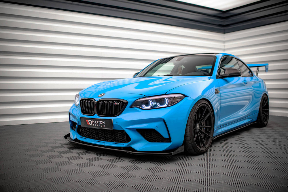 Frontsplitter + Flaps V.1 BMW M2 F87 (Blank SVart) - Kafi Racing