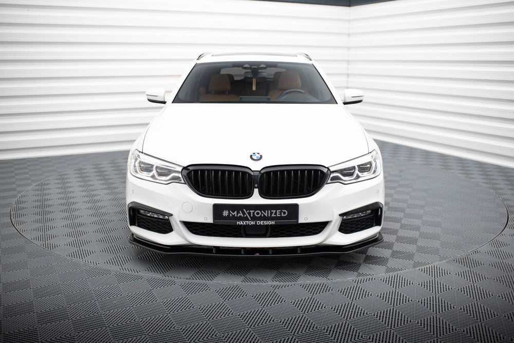 Front Splitter / Läpp V.1 BMW G30, G31 5-Serie (Blank Svart) Pre-LCI - Kafi Racing