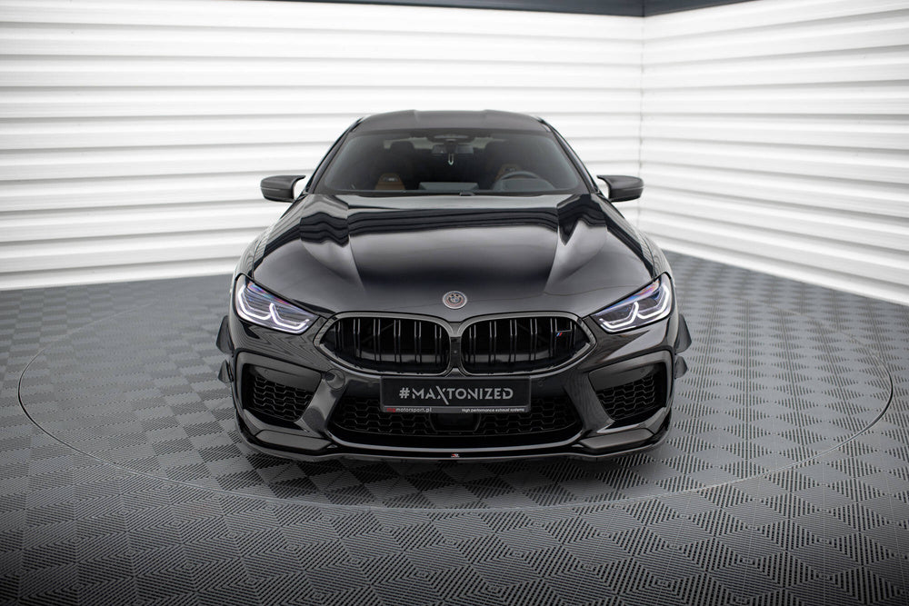 Front Läpp / Splitter V.2 BMW M8 F91, F92, F93 (Blank Svart)