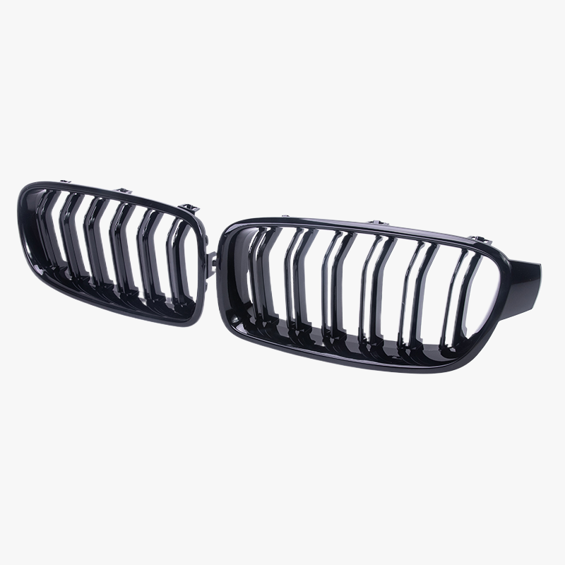 BMW F30, F31 Njurar / Grill - Blank Svarta (Set) - Kafi Racing