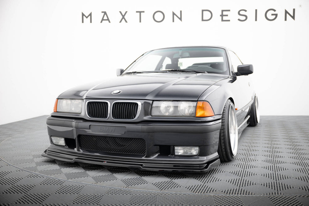 Front Splitter / Lip V.1 BMW M3 / 3-Series E36 Coupe (Gloss Black) - M Sport