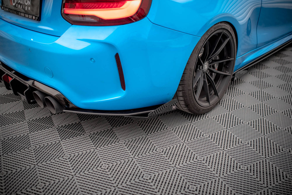 Bakre Sido Splitters / Sidoextensions + Flaps BMW M2 F87 - Kafi Racing