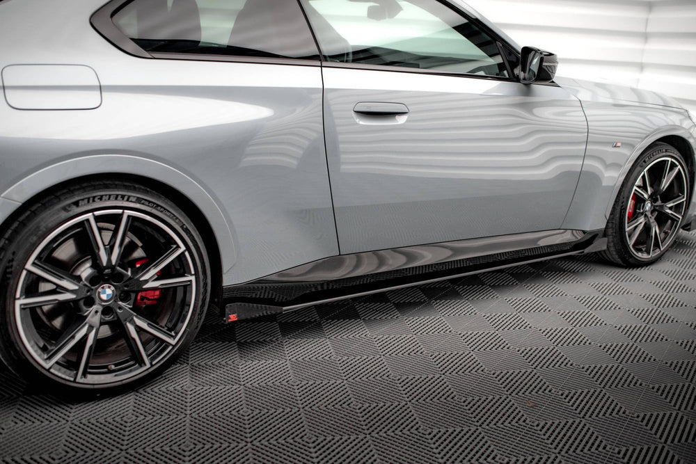 Side Skirts / Sidokjolar BMW G42 2-Serie + Flaps (Street Pro) - Kafi Racing