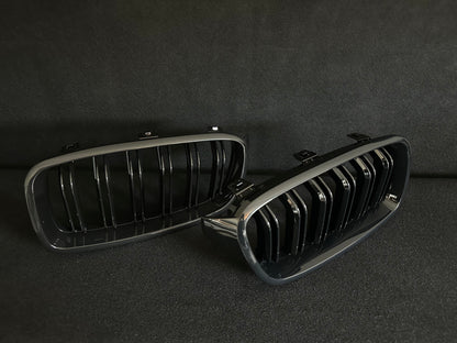 BMW F30/F31 Grill Kidneys Gloss Black Set