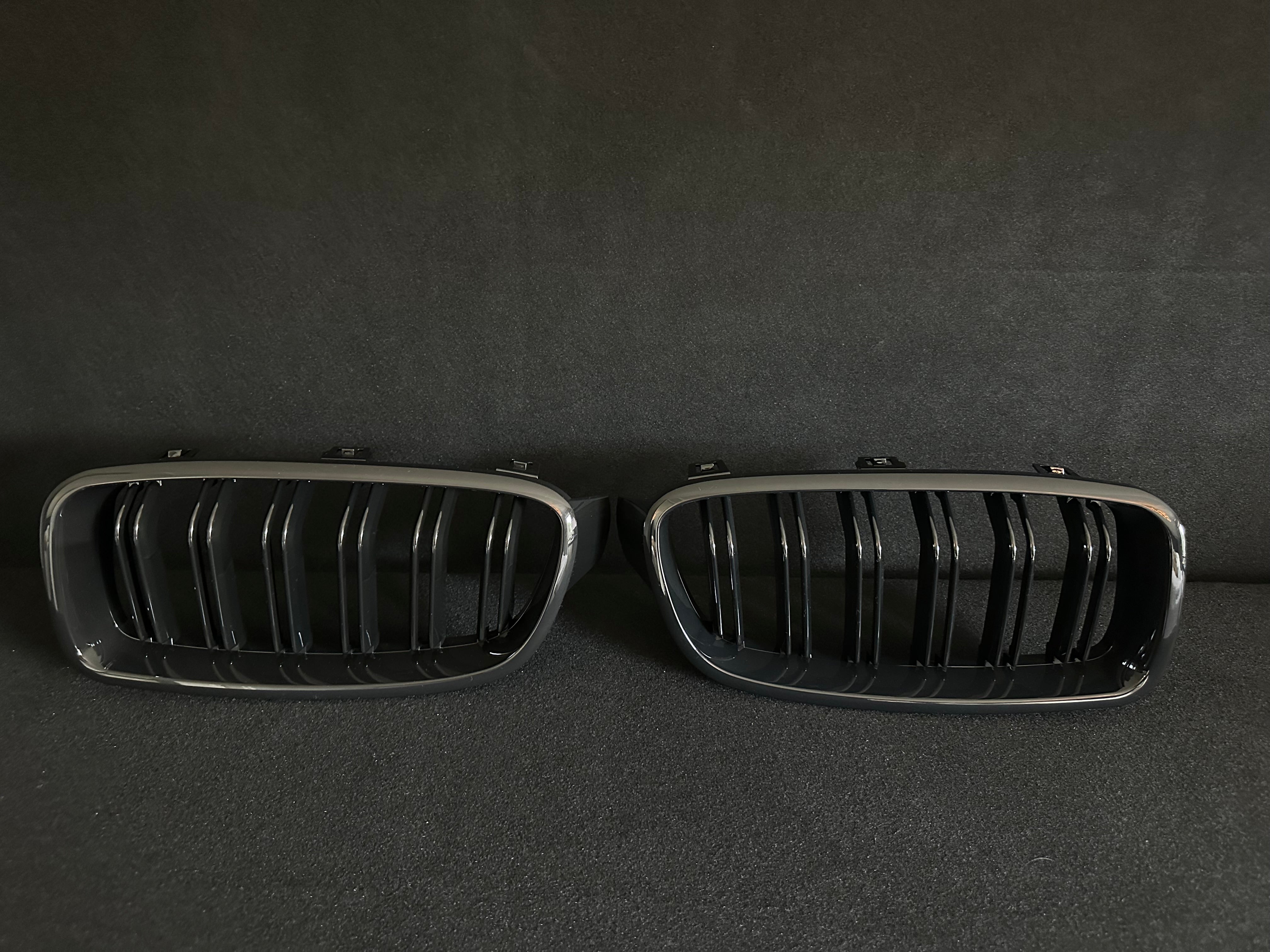 BMW F30/F31 Grill Kidneys Gloss Black Set