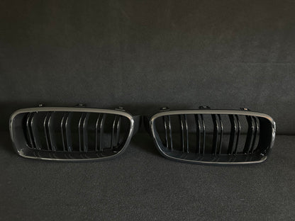 BMW F30/F31 Grill Kidneys Gloss Black Set