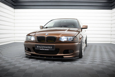 Fram Läpp / Splitter V.1 BMW E46 3-Serie (Blank Svart) - Kafi Racing
