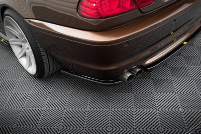 Bakre Splitter / Diffuser BMW E46 M-Sport 3 Serie (Blank Svarta) - Kafi Racing