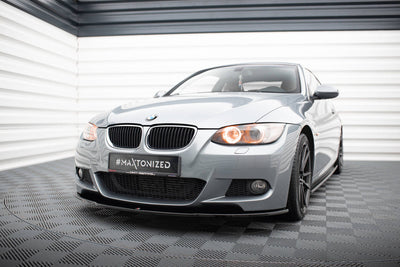 Fram Splitter / Läpp V.2 BMW E92, E93 3-Serie (Blank Svart) - Kafi Racing