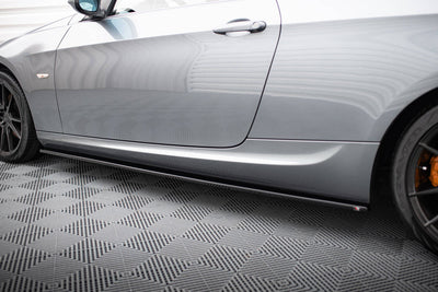 BMW E92, E93 Side Skirts / Sidokjolar (Blank Svarta) - Kafi Racing