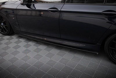 Side Skirts  / Sidokjolar BMW F10 M5 & F10, F11 5-Serie (Blank Svarta) - Kafi Racing