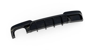 Diffuser BMW F10, F11 5-Serie Blank Svart (Dubbla Utblås Vänster Sida) - Kafi Racing
