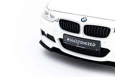Fram Läpp / Splitter BMW F30, F31 M-Sport (Blank Svarta) - Kafi Racing