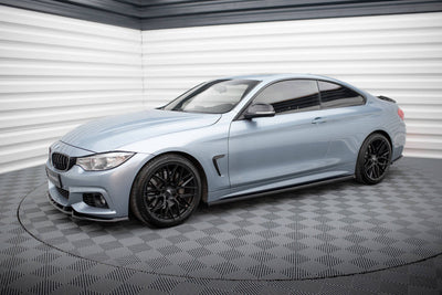 Side Skirts / Sidokjolar V.3 BMW F32, F33, F36 4-Serie (Blank Svarta) - Kafi Racing