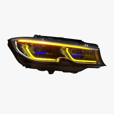 BMW G20 Laser Style Strålkastare - Vit & Gul DRL