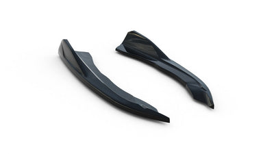 Bakre Sido Splitters V.8 BMW G22, G23, G26 4-Serie (Blank Svarta) - Kafi Racing