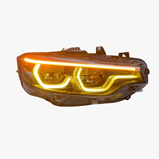 BMW Ikon LED Headlights V2 – White & Yellow DRL Switchable (4 SERIES,M3,M4)