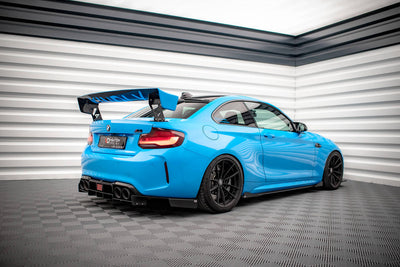Side Skirts / Sidokjolar + Flaps BMW M2 F87 (Blank Svarta) - Kafi Racing