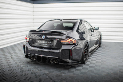 Bakre Sido Splitters V.5 Street Pro BMW M2 G87 (Blank Svarta) - Kafi Racing