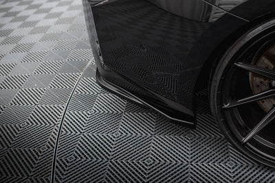 Bakre Sido Splitters V.3 Street Pro BMW M2 G87 (Blank Svarta) - Kafi Racing